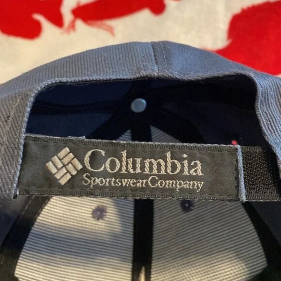 Vintage Columbia Sportswear Hat Gray Strap Back Unisex Adult Cap - Picture 5 of 7